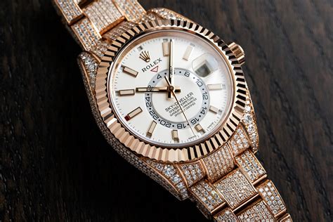 rolex all gold with diamonds|luxury diamond rolex watch.